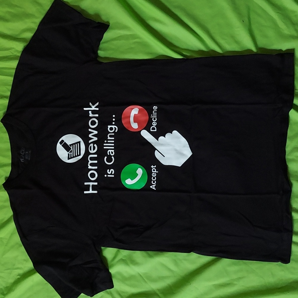 KIDS T-shirt Homework Calling